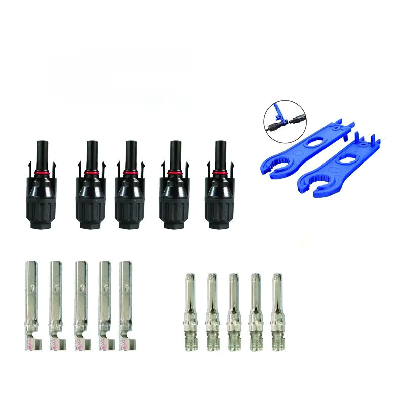 5 Paare Solar PV Stecker Set mit 2 Spannern in Schwarz für Solar Kabel 2,5/4/6mm2 - Bild 6