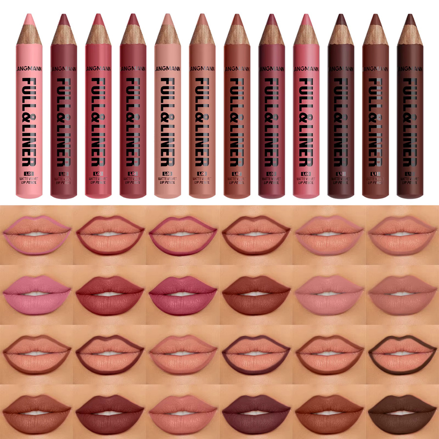 Young Vision Lipliner, 12 Farben, Matt, Nude Braun - Bild 2