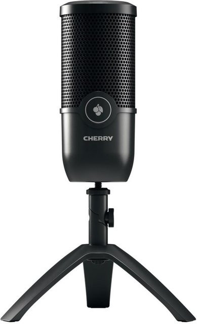 Cherry USB-Mikrofon für Streaming und Office, Schwarz, USB-C Anschluss - Bild 1