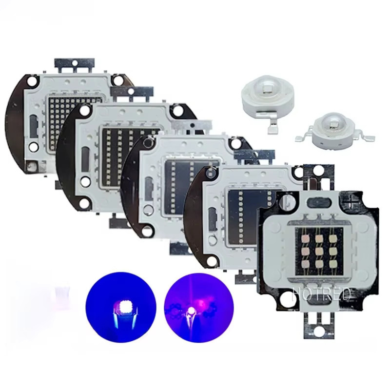 HotRed UV LED Lampe mit High Power Chips in verschiedenen Wellenlängen von 365nm bis 405nm - Bild 1