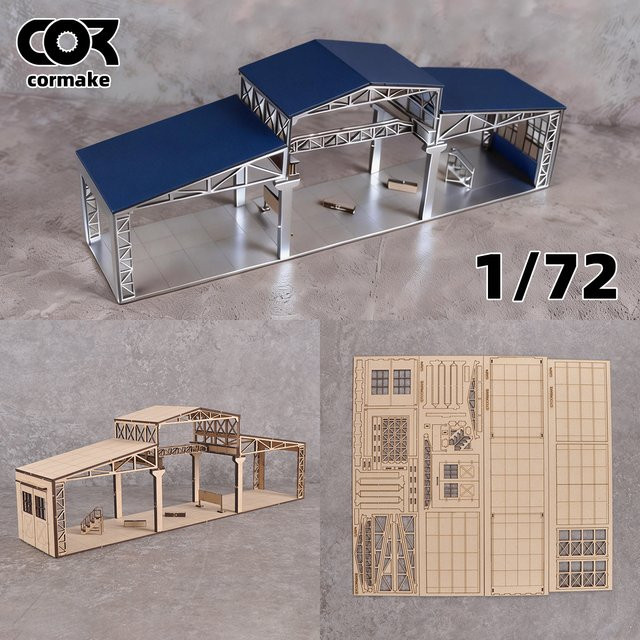 CorMake Architektonisches Gebäudemodell-Bausatz, Miniatur-Sandtisch, 1:72 - Bild 1