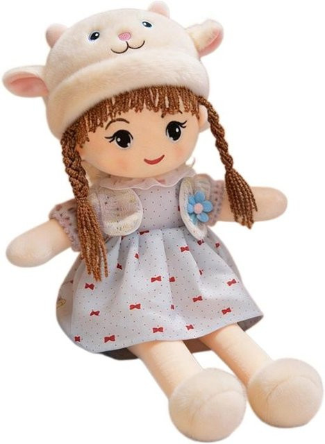Linyi toy Plüschmädchen Stofftier, weiß, 45cm - Bild 1
