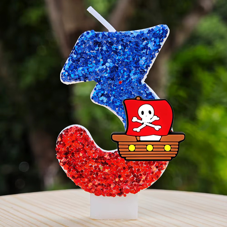 Bandai One Piece Tortendekoration, Luffy Zoro, Geburtstagskerzen - Bild 2