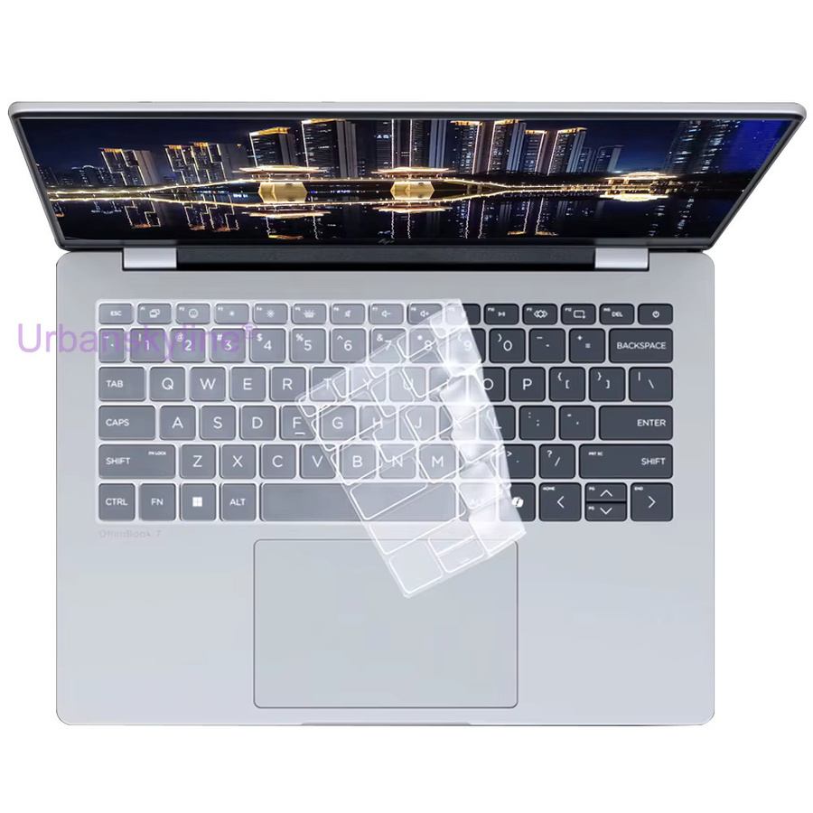 Transparente Silikon-Tastaturabdeckung für HP Omnibook Ultra Flip AI als Schutzhülle und Skin - Bild 4