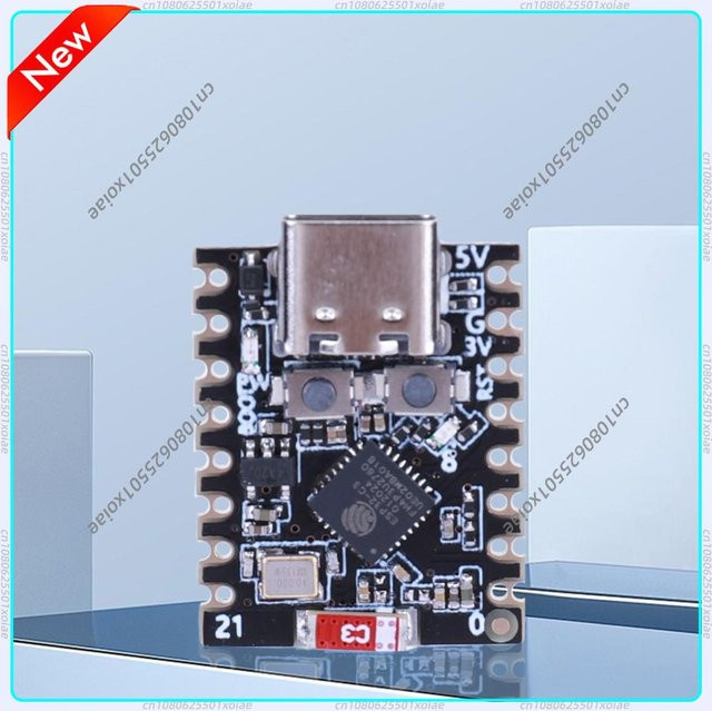 APWIKOGER ESP32-C3 SuperMini Entwicklungsboard mit RISC-V Prozessor, WLAN und Bluetooth, 4M Flash, Type-C, Schwarz - Bild 1
