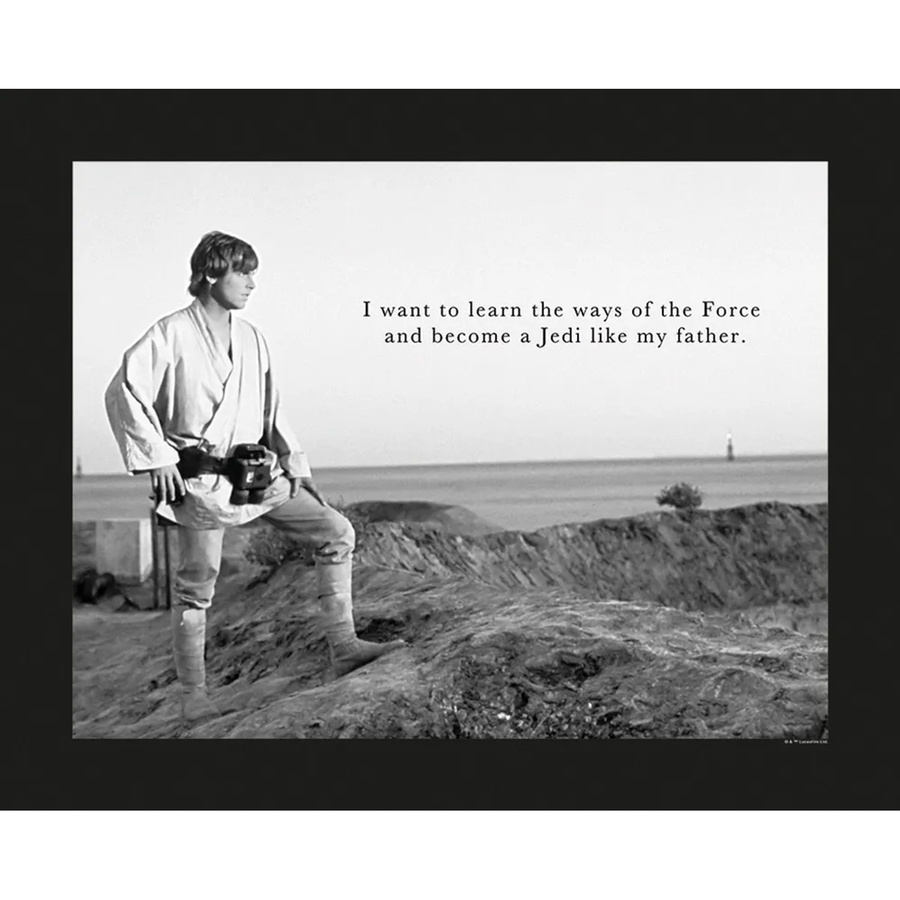 Komar Wandbild Star Wars Quote in Schwarz-Weiß, B/H: 50 x 40 cm - Bild 2
