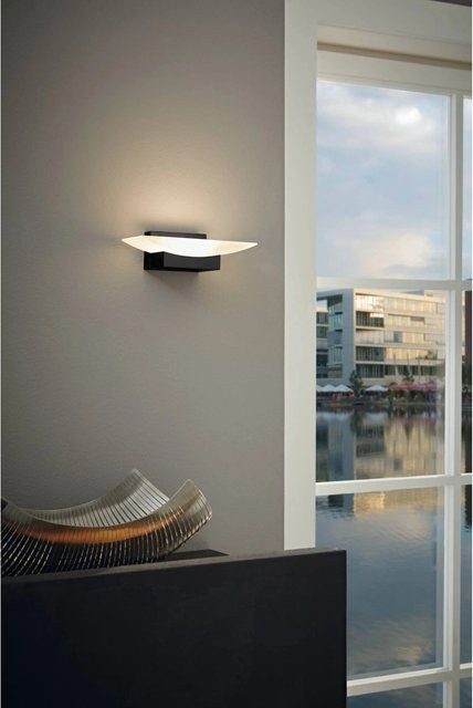 Eglo LED Wandleuchte Metrass 1-flammig Schwarz modern 5,6 W warmweiß - Bild 1
