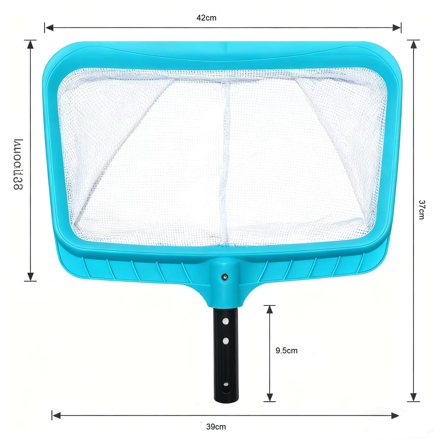 Strapazierfähiges Netz für die Reinigung von Algen und Teichen, Blattskimmer-Netzbeutel in Türkis, Breite: 42,0 cm, Tiefe: 37,0 cm - Bild 2