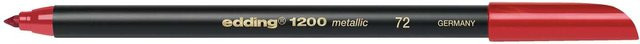 edding 1200 Metallic Colour Pen Permanent Marker in Rot mit Bullet-Spitze - Bild 1