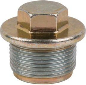 KS Tools Ölablassschraube Außensechskant 17mm, M26x1,5x16mm, Farbe: Silber, 10er-Pack - Bild 1