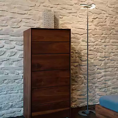 Oligo Trinity LED-Stehleuchte in Chrom matt mit dimmbarer warmweißer Beleuchtung (2700K) - Bild 2