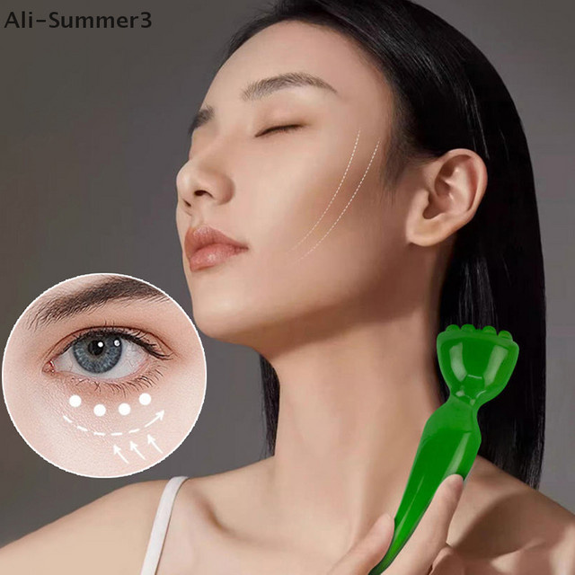 Gua Sha Massage Stick Lotus Seedpod Form, Gesicht und Augen - Bild 1