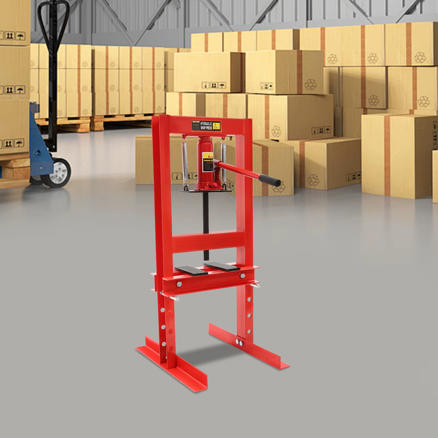 CNCEST Hydraulische Presse mit 4 Gängen und höhenverstellbarer H-Struktur für die Werkstatt, max. 6000 kg Druck - Bild 2