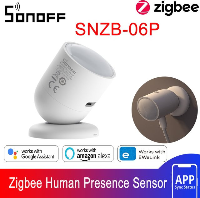 Sonoff SNZB-06P Zigbee Präsenzsensor mit Radar-Detektion für Smart Home Automatisierung, Weiß - Bild 1