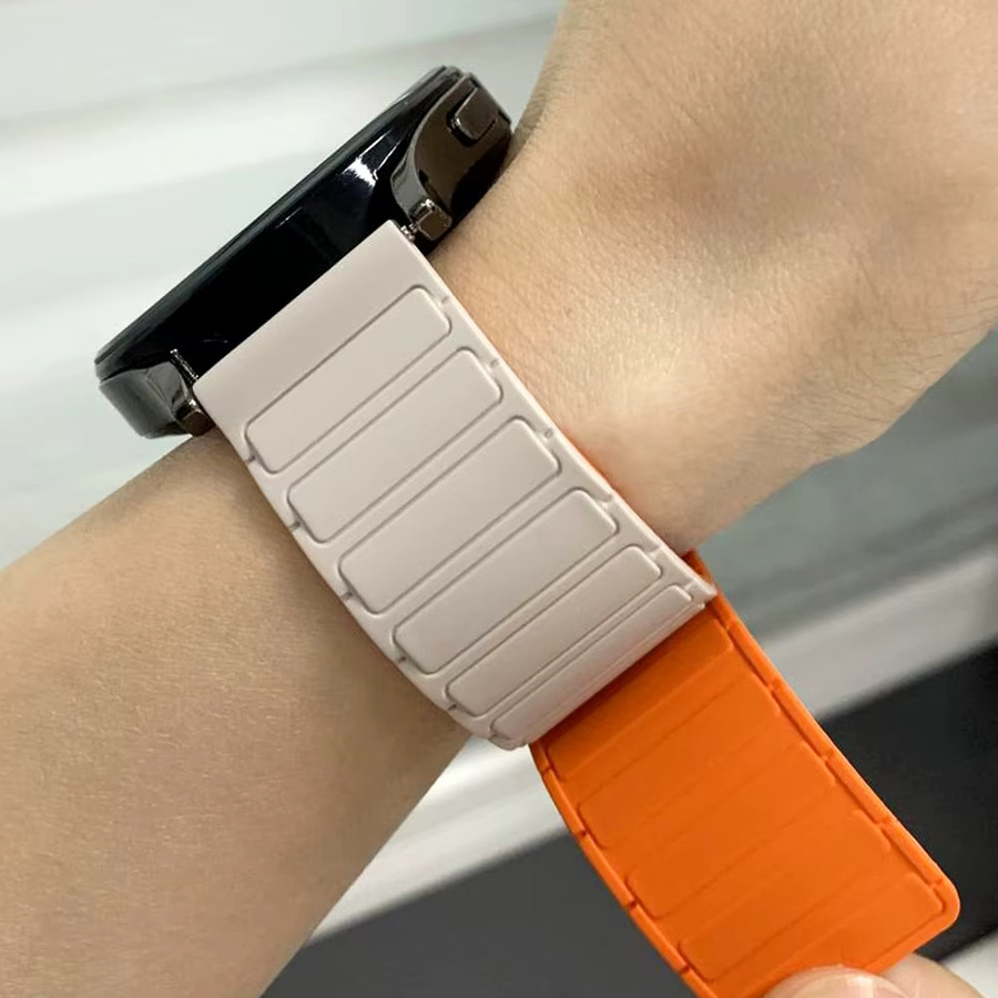 Huawei Uhrenarmband, Silikon, 22 mm, orange - Bild 2