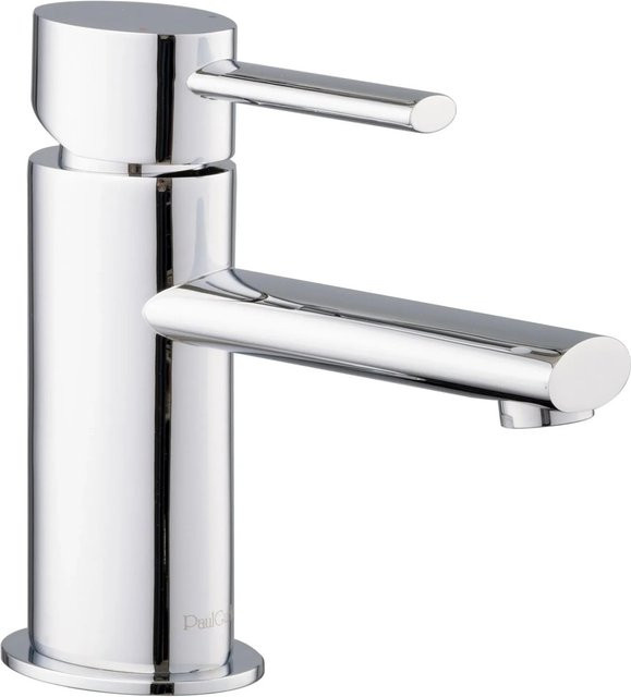 PaulGurkes Einhandmischer Waschbeckenarmatur Oval in Chrom Silber - Bild 1