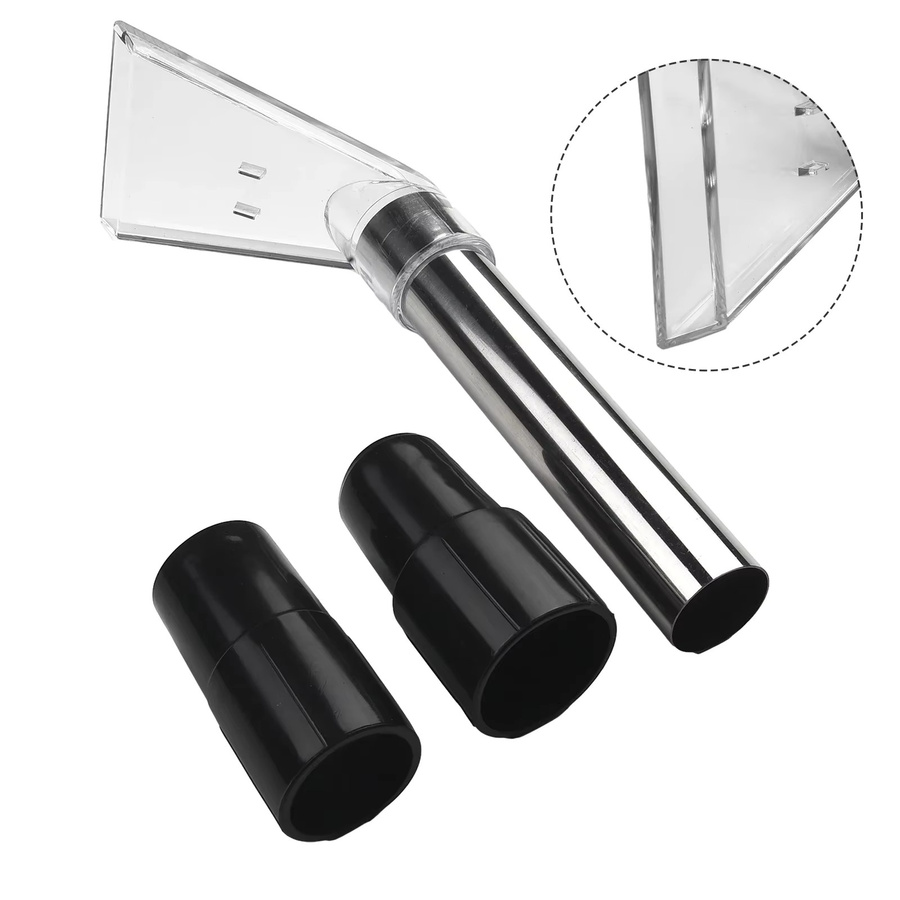 GUOHE Universeller 38mm Schwenkbarer Staubsauger-Bodenbürstenkopf in Transparent für Teppich und Hartboden mit Adapter - Bild 2
