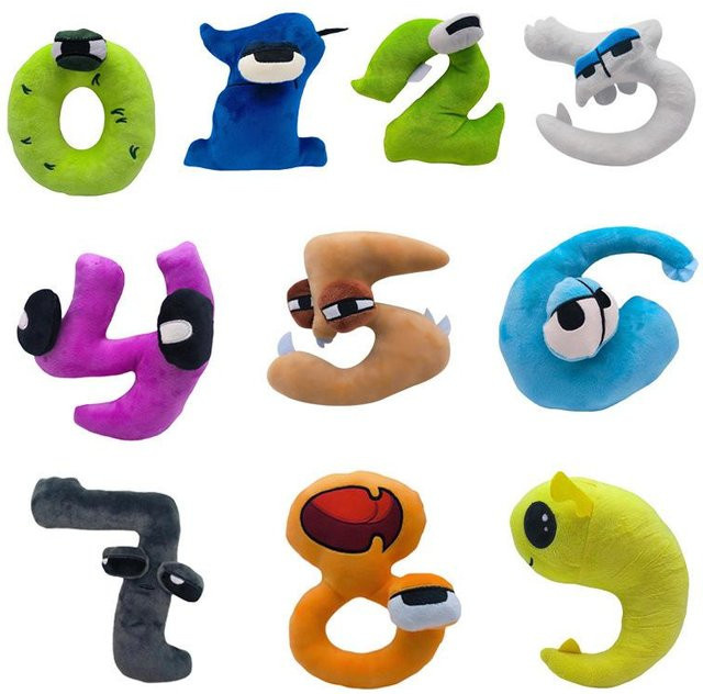 Yiran toy Alphabet Lore Number Lore Plüschtiere, 10-teiliges Set, ab 14 Jahren - Bild 1
