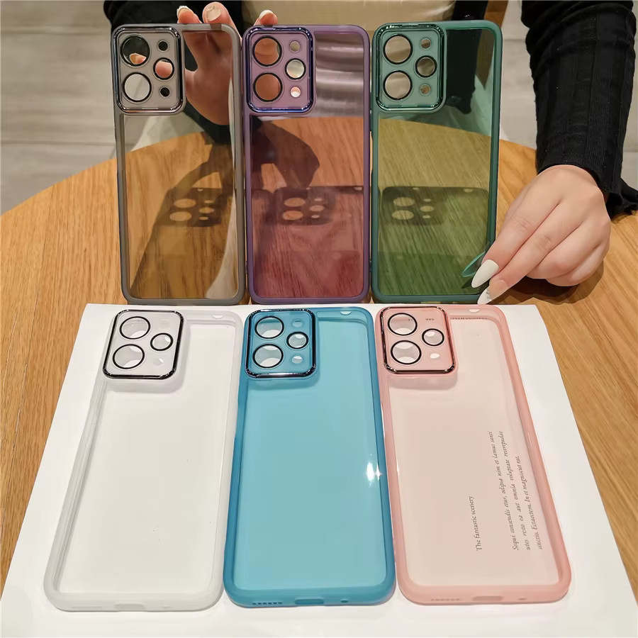 Transparente Silikon TPU Handyhülle für Xiaomi Redmi Note 11, 11S, 12, 12S und 13 Pro Plus mit Objektivabdeckung - Bild 1
