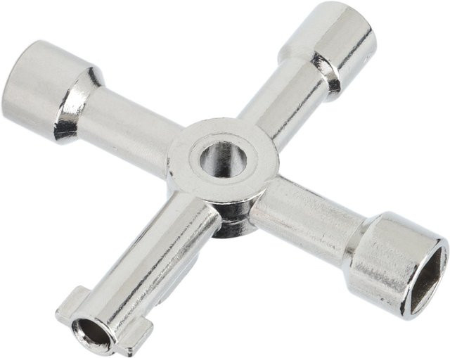 TOMTOP JMS 4-in-1 Universalschlüssel aus Zinklegierung in Silber für Schrankventile - Bild 1