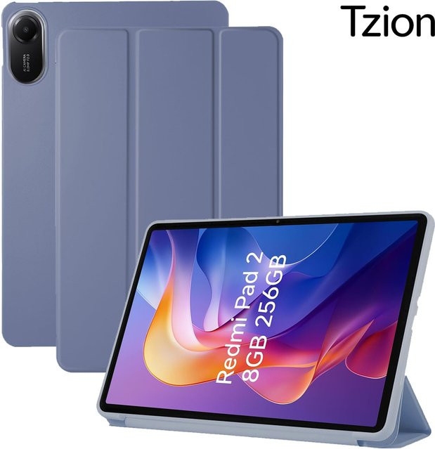 Xiaomi Schutzhülle für Redmi Pad 2 2025 11 Zoll aus Silikon mit Standfunktion und Auto-Schlaf-Aufwach-Funktion in Grau oder Blau - Bild 1