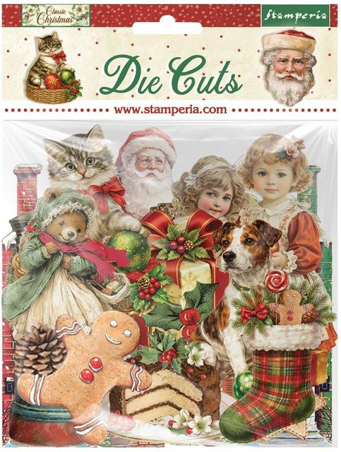 Stamperia Stanzmotive Classic Christmas in Multicolor für Papier - Bild 1