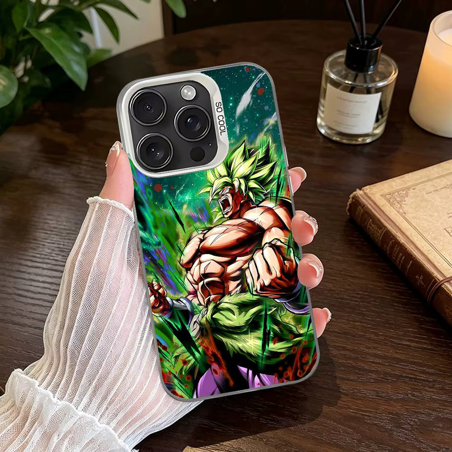 Dragon Ball Broly Stoßfeste Handyhülle in Silber für iPhone 11 bis iPhone 17 Pro Max - Bild 4