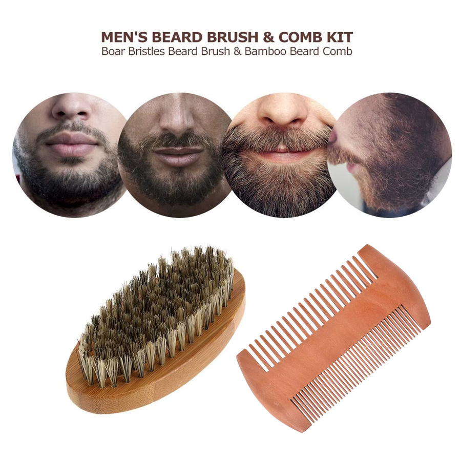 BEARDS ARE LIFE THE TW BEARD PARK Bartpflege Set, Bambus, Wildschweinborsten, Herren - Bild 3