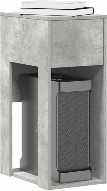 Vidaxl Computerschrank mit Schublade in Betongrau, B/T/H: 30 x 44 x 74 cm - Bild 1