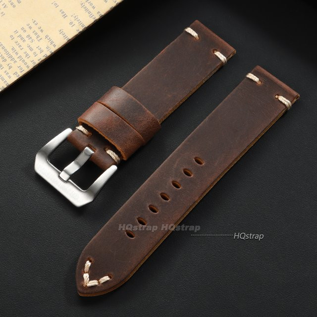 HQstrap Uhrenarmband Leder, Vintage, Unisex - Bild 1