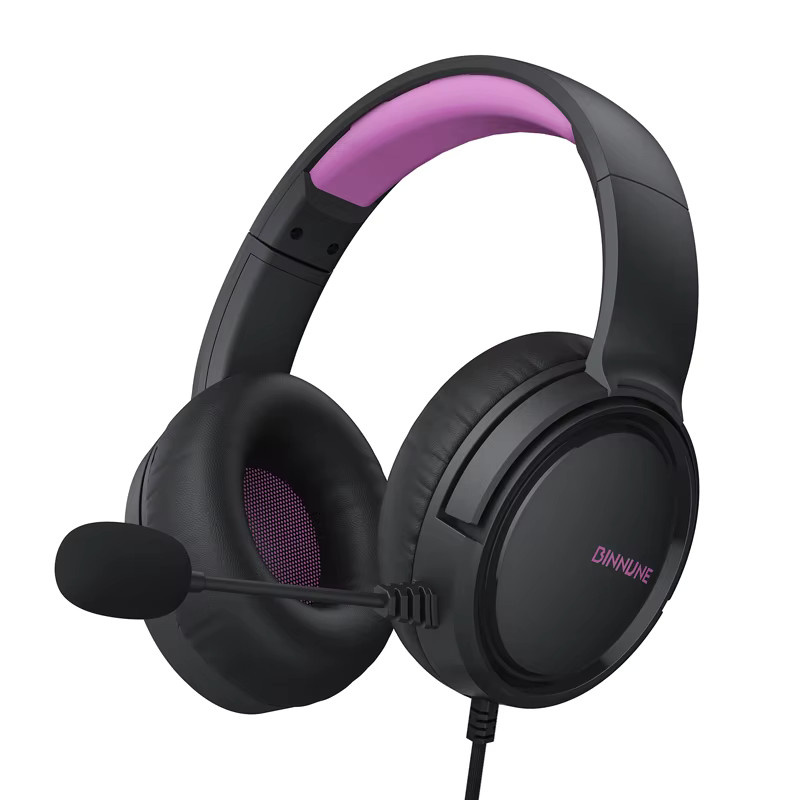 BINNUNE BG02 Kabelgebundene Gaming-Kopfhörer mit Mikrofon für PS5, PS4, Xbox Series X, Xbox One und PC in Schwarz oder Weiß - Bild 5