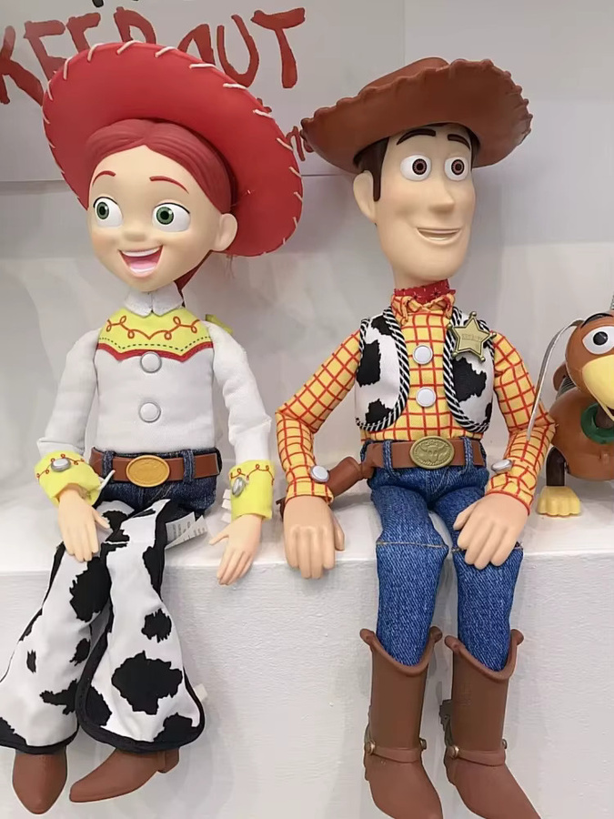 Bandai Disney Toy Story 4, sprechende Woody Buzz Jessie Rex Actionfiguren, Set - Bild 5