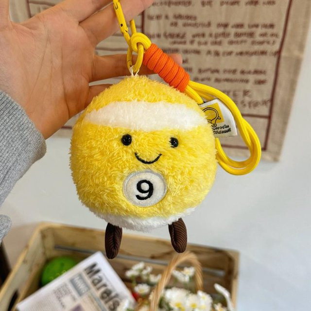 Billard-Anhänger Stofftier, 10cm, Kinder, Unisex - Bild 1