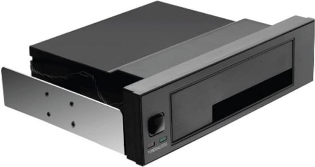 SATA III Festplatten-Backplane-Gehäuse 5,25 Zoll Internes Mobiles Rack für 2,5 und 3,5 Zoll HDD in Schwarz - Bild 1