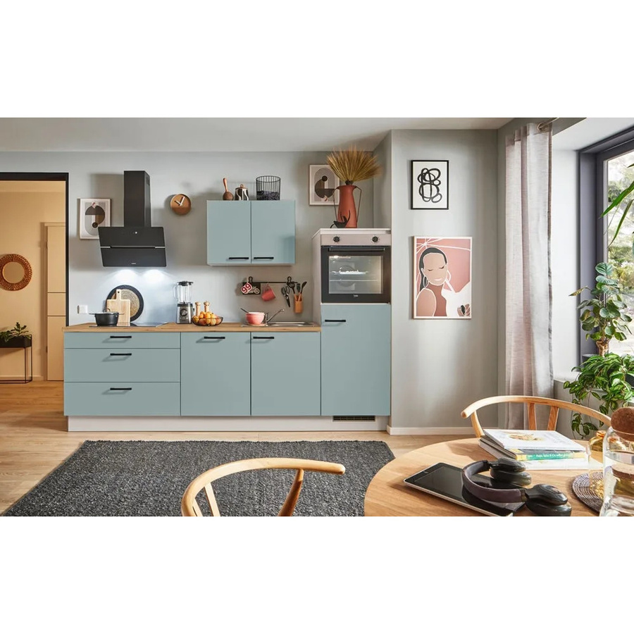pino Küchenzeile Nordisch Grün mit Geräteschrank, Breite: 280 cm - Bild 2