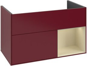 V&B Waschtischunterschrank Finion Reg rechts Grey Matt Lacquer B: 59,1 cm, T: 49,8 cm, H: 99,6 cm - Bild 1