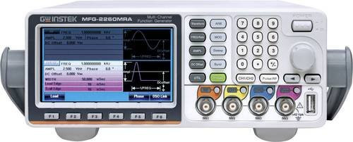 GW Instek MFG-2260MRA Funktionsgenerator in Grau, 2-Kanal Arbiträr, 1Hz - 60MHz, Sinus, Rechteck, Dreieck, Puls, netzbetrieben - Bild 1