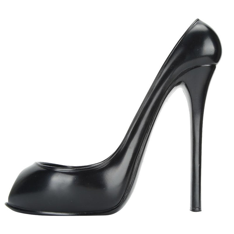 TOMTOP JMS Weinregal in Schuhform aus Kunstharz, Schwarz, B/T/H: 10,0 x 19,0 x 22,0 cm - Bild 2