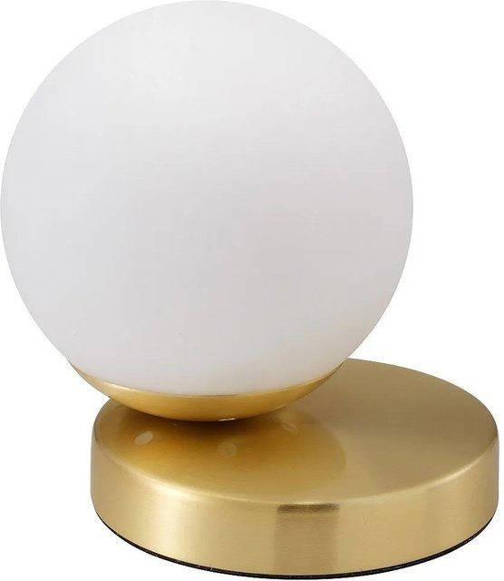 Vente-unique Tischlampe Sofia modern in Weiß und Goldfarben, Höhe: 16 cm - Bild 1
