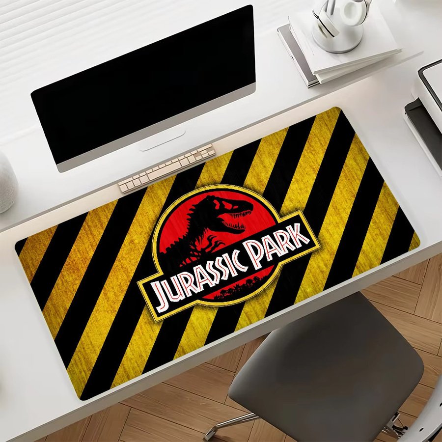 J-Jurassic P-Park Mauspad XXL Schreibtischunterlage in Multicolour mit rutschfester Kante für PC und Laptop - Bild 6