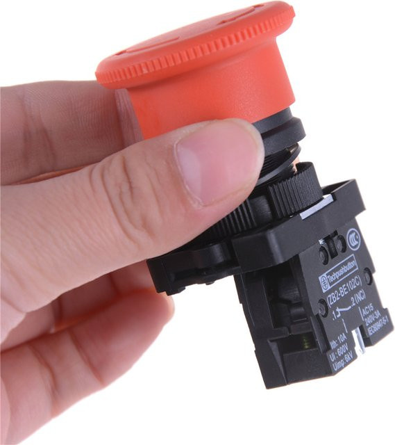 XB2-ES542 Not-Aus-Drucktastenschalter mit rotem Pilzkopf, 22 mm, NC - Bild 1