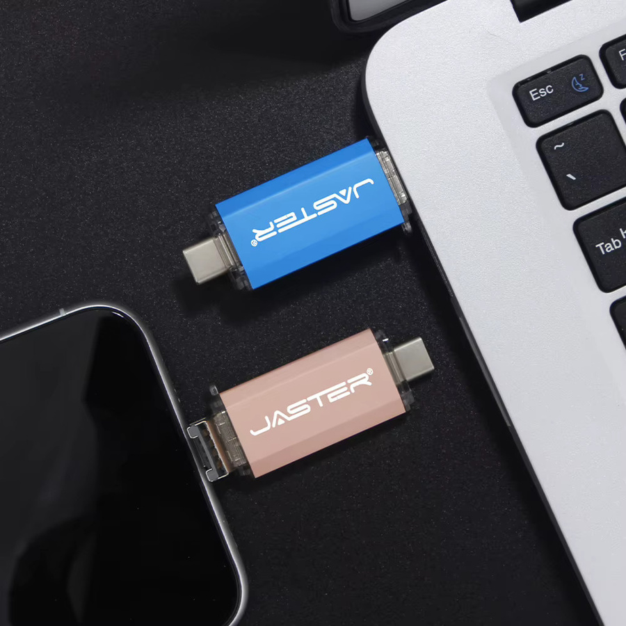 JASTER USB 3.0 Type-C OTG Flash-Laufwerk 128GB in Rot - Bild 3
