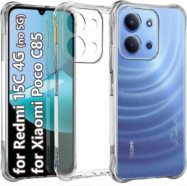 Xiaomi Poco C85 4G Schutzhülle aus transparentem TPU in Militärqualität - Bild 1