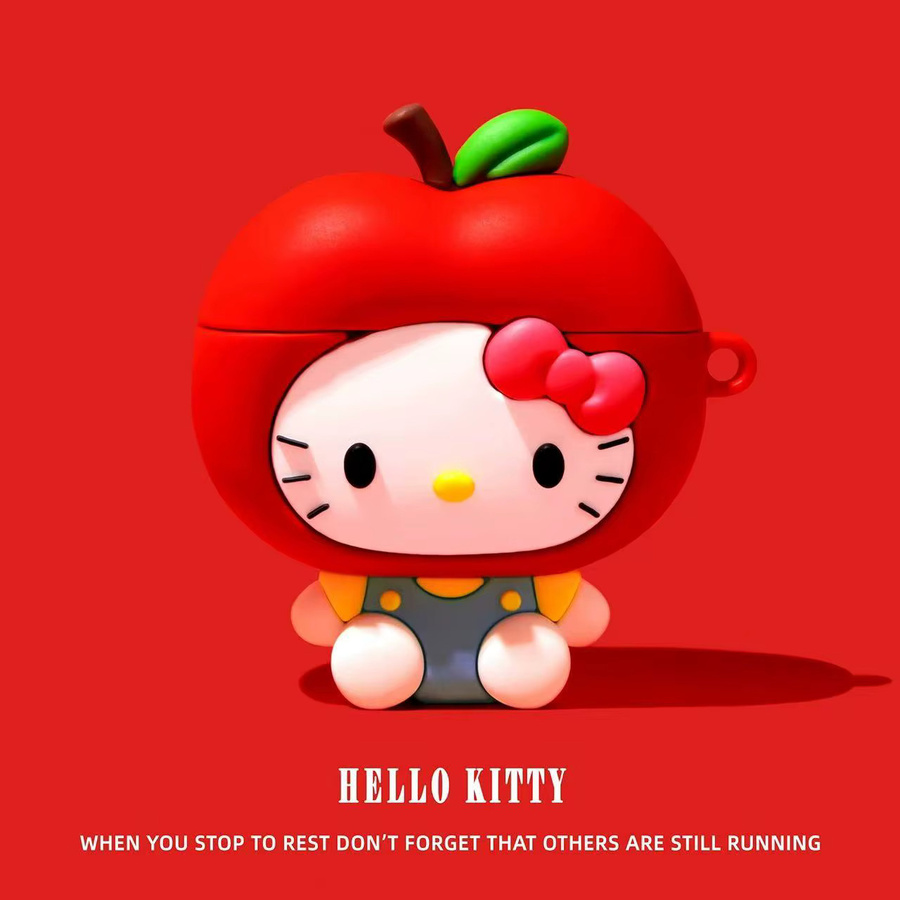 Sanrio Hello Kitty 3D Kopfhörerhülle für Apple AirPods 4, AirPods Pro 2, AirPods Pro und AirPods 1, 2, 3, niedliches Cartoon Design - Bild 3