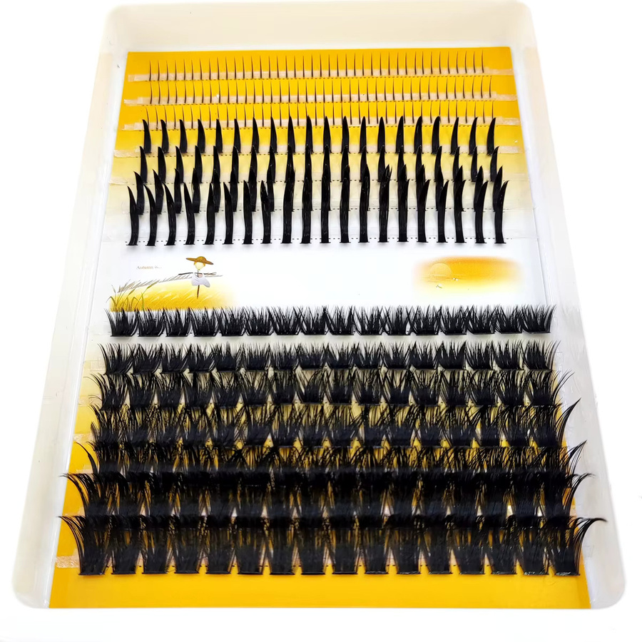 AMSDCN Künstliche Wimpern, Black, Unisex - Bild 7