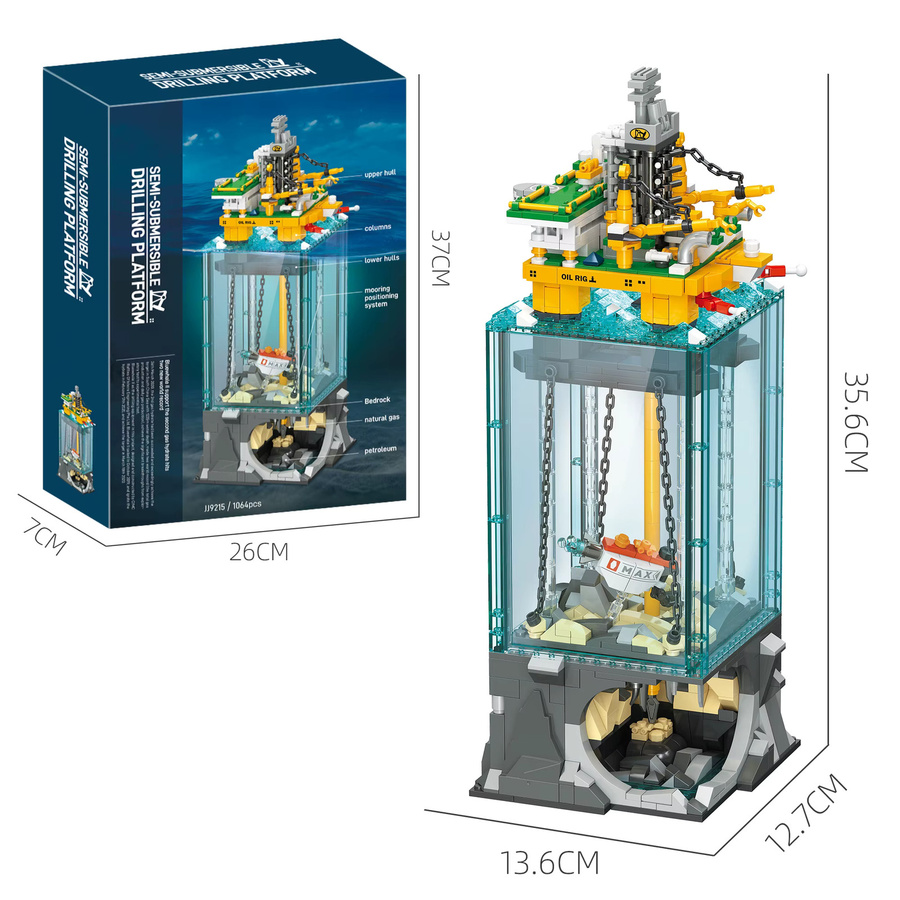 JAKI Tiefsee-Ölbohrplattform, Baukasten, transparent, multicolor - Bild 5