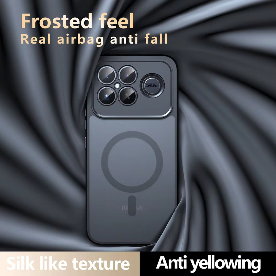 MagSafe Magnetische Drahtlose Lade Hülle für Xiaomi Poco F8 Pro und Poco F8 Ultra 5G, Stoßfeste Rückseite, Transparent oder Schwarz - Bild 4