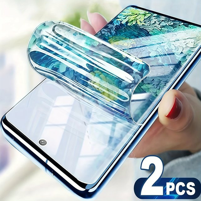 2er-Pack Hydrogel Display Schutzfolie für Samsung Galaxy A50 A51 A52 A52S A53 A54 A55 A70 A71 A72 A73 M12 M31 M31S M51 M52 5G, transparent - Bild 1