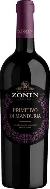 Zonin Primitivo Rotwein, 2023, Italien, trocken, 0,75 l - Bild 1