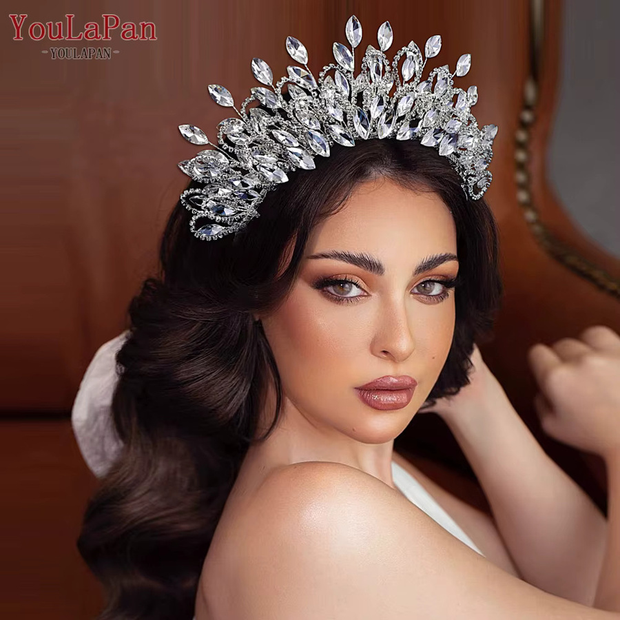Youlapan Tiara Krone, Strass, Kristall, Damen - Bild 4